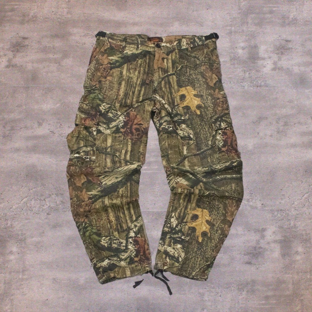 Y2K 2000's 00's Yukon Real Tree Baggy Relax Fit Wide Legged Cargo Pant's